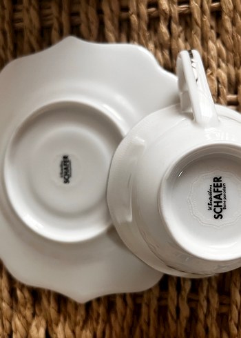 Schafer Beyaz  Kahve Fincanı Seti - Görsel 4