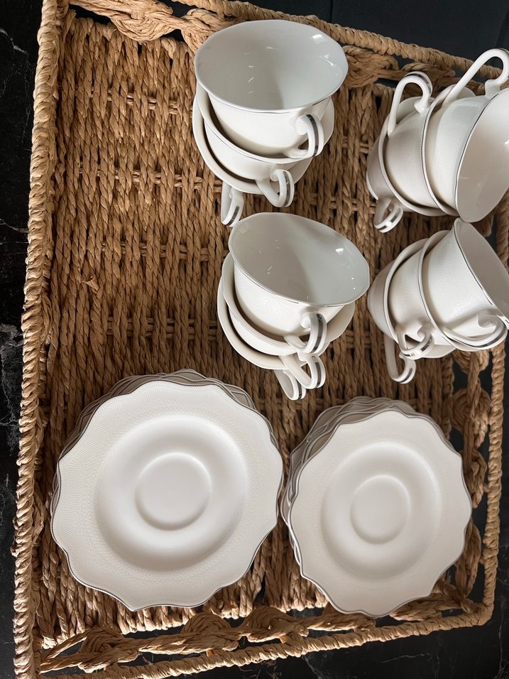 Schafer Beyaz  Kahve Fincanı Seti - Görsel 2