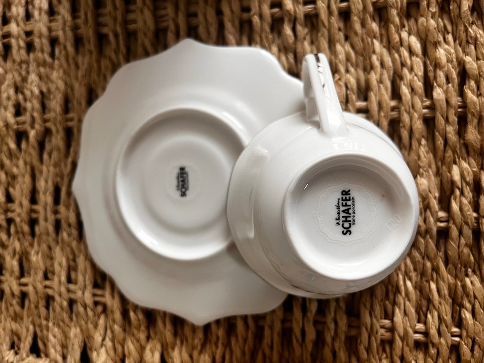 Schafer Beyaz  Kahve Fincanı Seti - Görsel 4