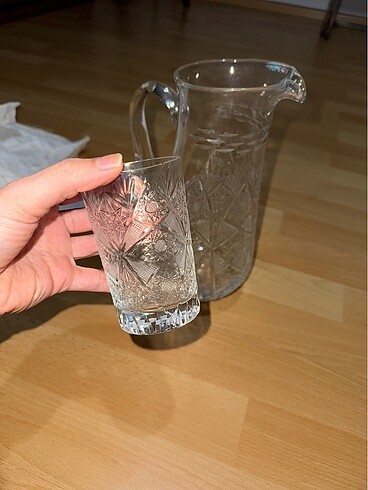 Paşabahçe Kristal kesme cam su bardağı seti