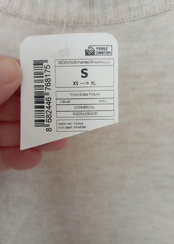 Defacto Bej Uzun Kollu Triko Kadın elbise