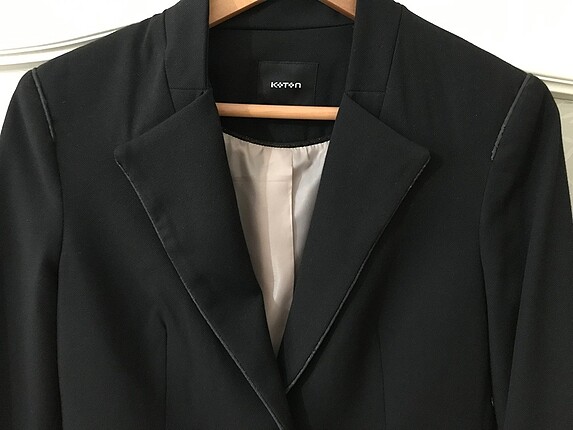 38 Beden siyah Renk Koton Siyah Blazer Ceket