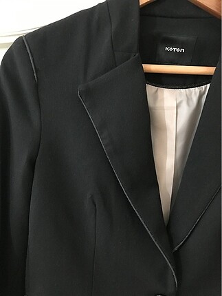 38 Beden Koton Siyah Blazer Ceket