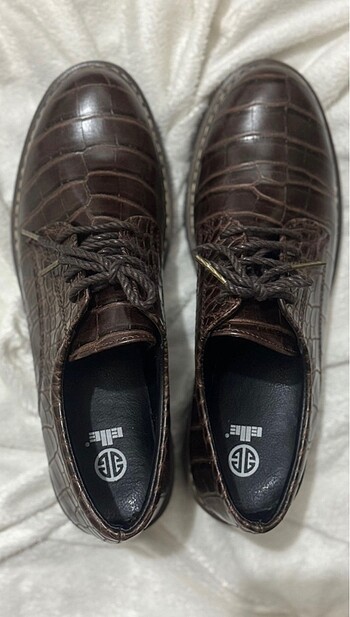 40 Beden Elle Oxford Loafer Ayakkabı
