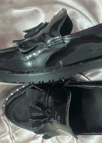 40 Beden Siyah püskül detaylı Loafer & Oxford