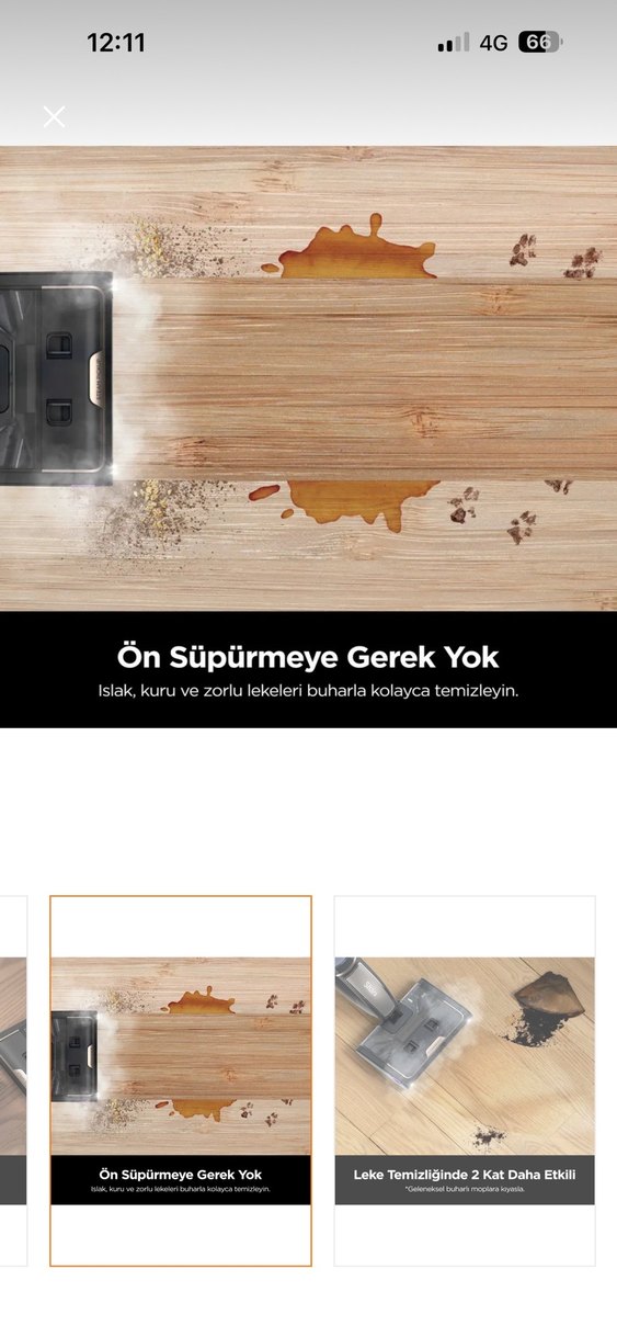 Shark SteamPickUp 3'ü 1 Arada Buharlı Zemin Temizleyici - Görsel 5