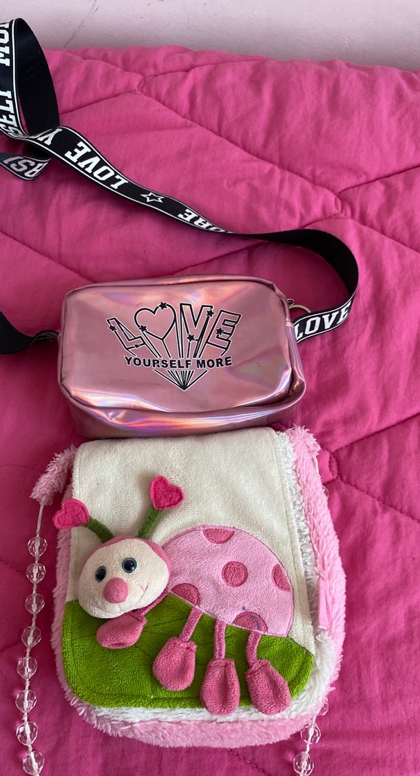 Pembe Dantel Detaylı Kız Çocuk Çantası - Görsel 2