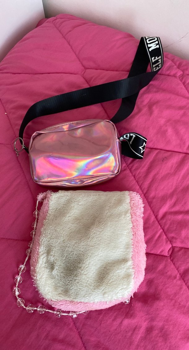 Pembe Dantel Detaylı Kız Çocuk Çantası - Görsel 4