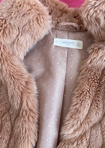 Bej Suni Kürklü Kadın Yelek Mango - Görsel 2