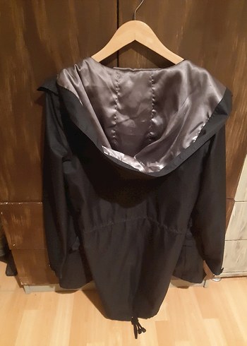 Siyah Kuşaklı Midi Hamile Ceketi - Görsel 5