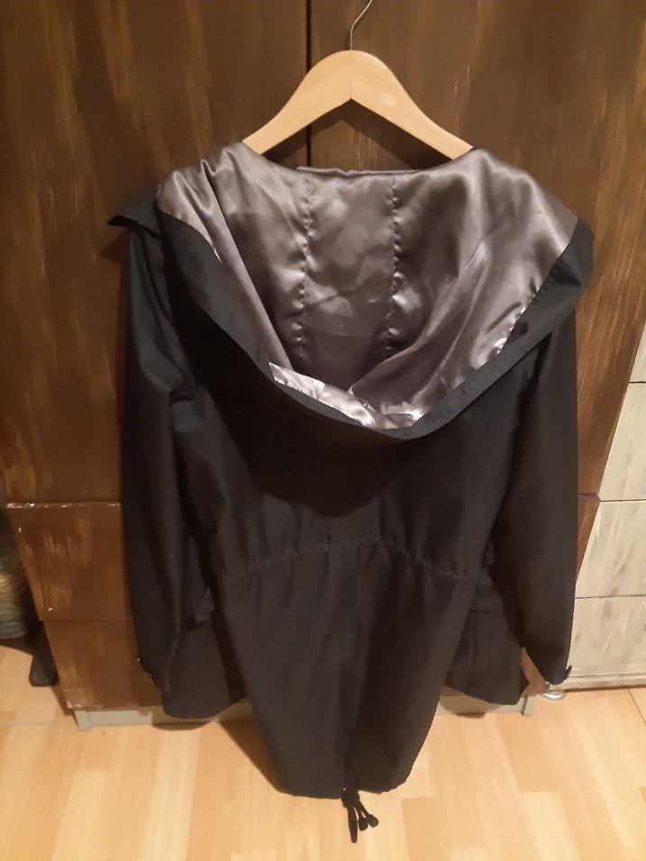 Siyah Kuşaklı Midi Hamile Ceketi - Görsel 5