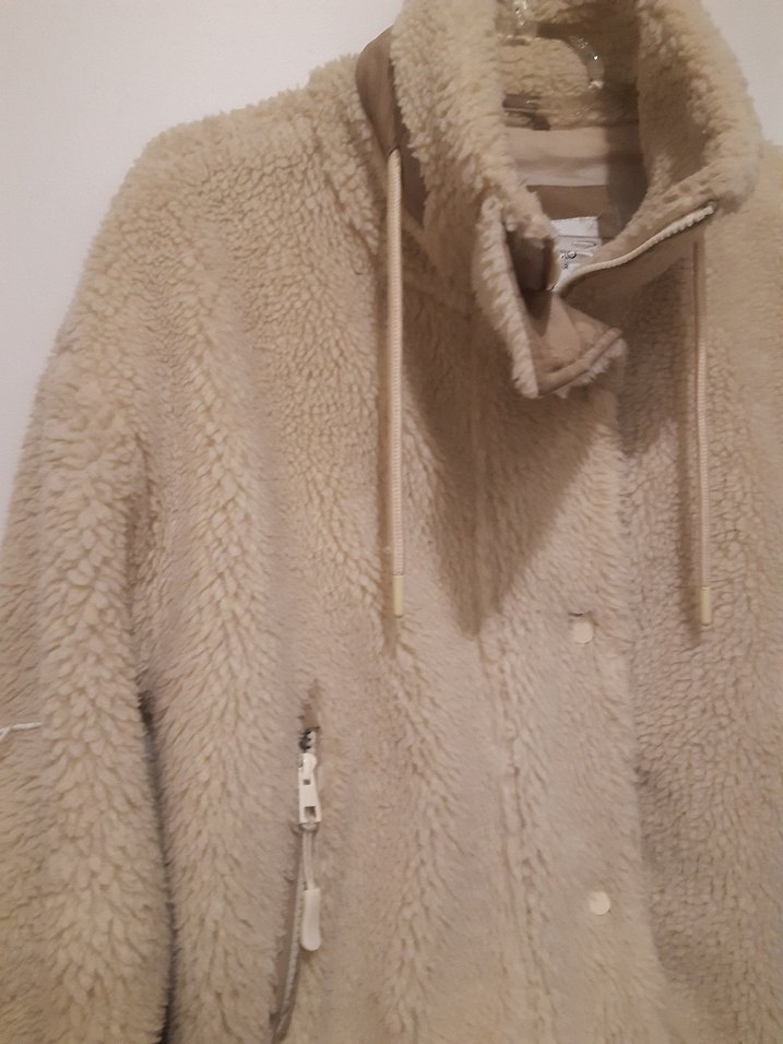 Pelus Bej  Kadın Mont - Görsel 2