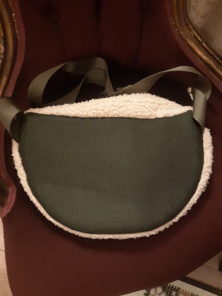 Bej Peluş Kemerli Kadın Çanta - Görsel 4