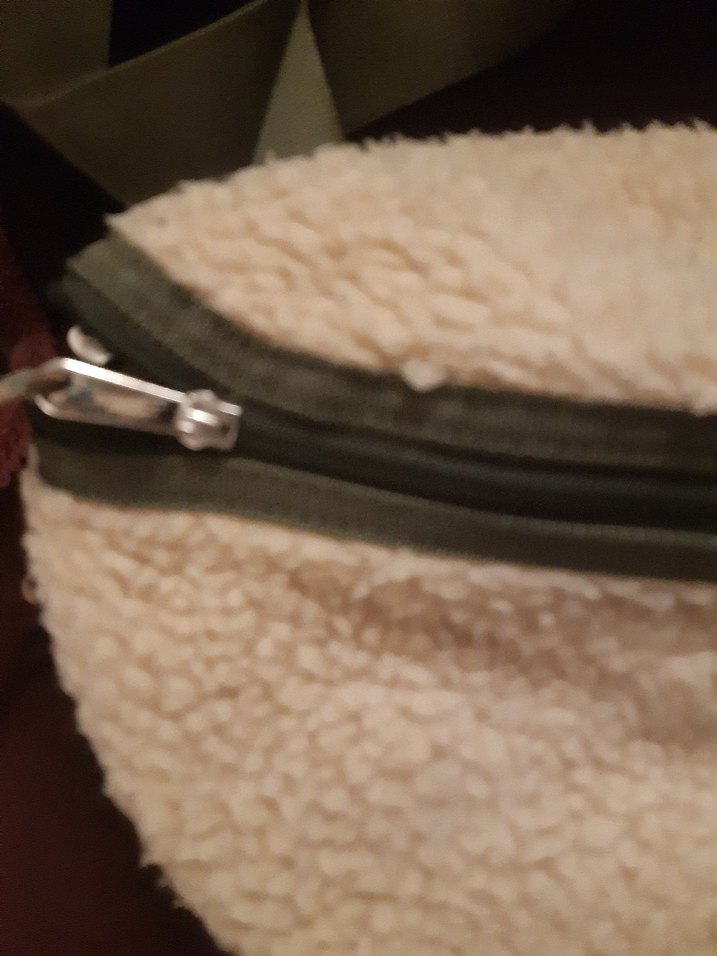 Bej Peluş Kemerli Kadın Çanta - Görsel 2