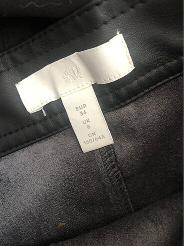 xs Beden H&M marka bayan DERİ etek