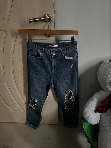 Addax marka yırtık kot pantolon