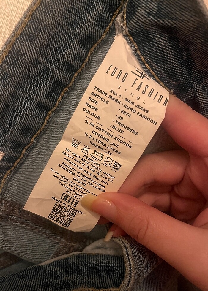 Euro Fashion marka çocuk kot pantolon sıfır - Görsel 5