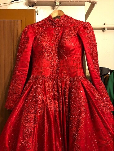 Kına gelinlik elbisesi - Görsel 3