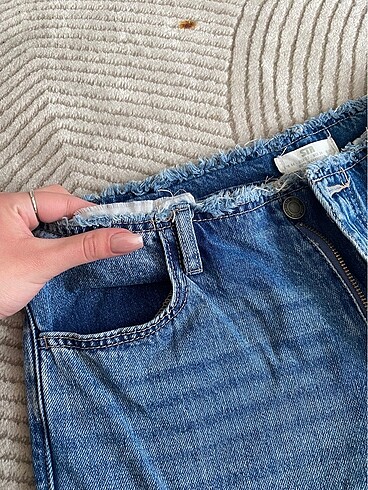 Stradivarius stradivarius ispanyol paça kot pantolon