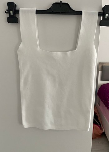 Diğer Mini Üst Beyaz Krop