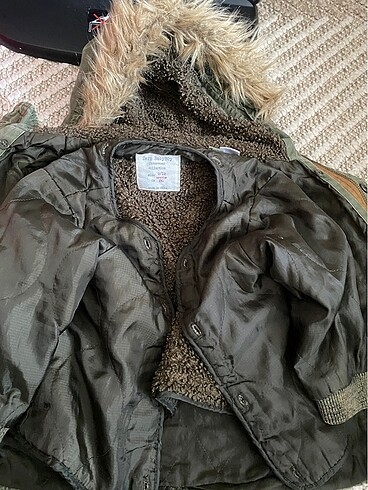 9-12 Ay Beden haki Renk Zara parka