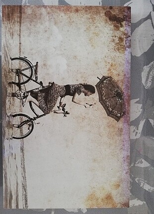 Bisikletli kız tablosu