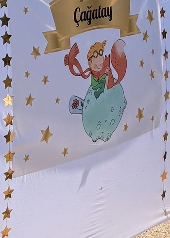 Küçük Prens Temalı doğum günü afişi - Görsel 2