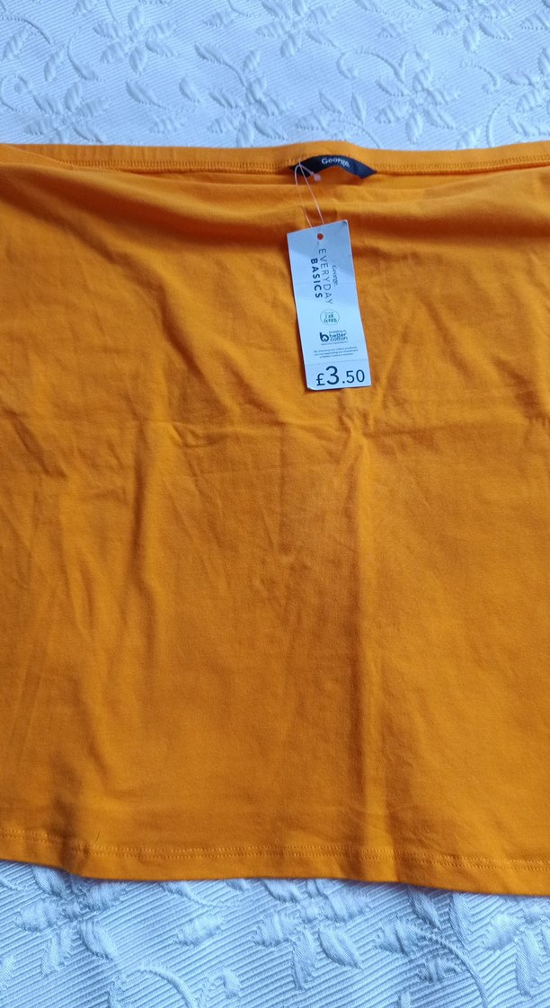 Sarı Midi  penye etek - Görsel 2