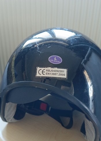 Siyah Deri Kemerli Motosiklet Kaskı - Görsel 5