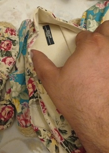 Çiçek Desenli Bohem Kadın Hasır Ayakkabı - Görsel 2