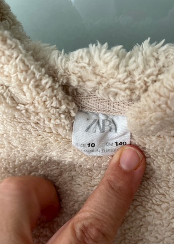 Kız Çocuk Bej Peluş Sweatshirt - Görsel 3