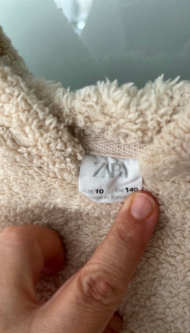 Kız Çocuk Bej Peluş Sweatshirt - Görsel 3