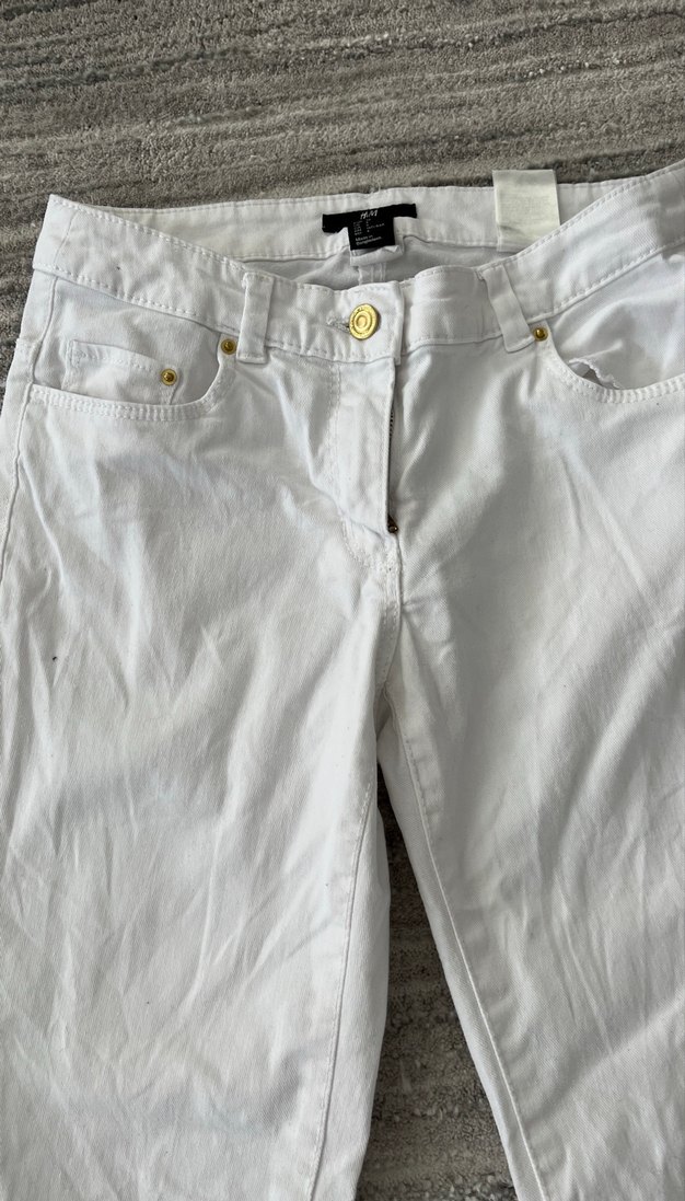 Beyaz Kadın Pantolon - Görsel 2