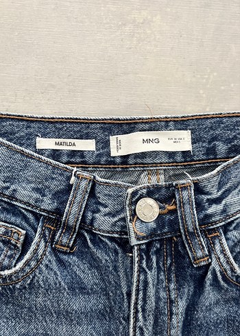 xs Beden Kadın Mavi Regular Fit Denim Jean