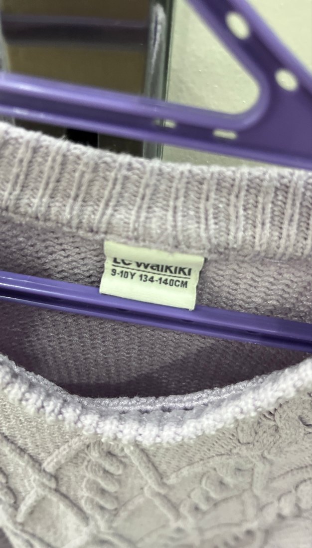 Mor Örgü  Triko Kazak - Görsel 3