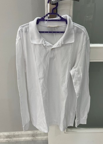 Erkek Beyaz Uzun Kollu Polo Tişört 2 adet