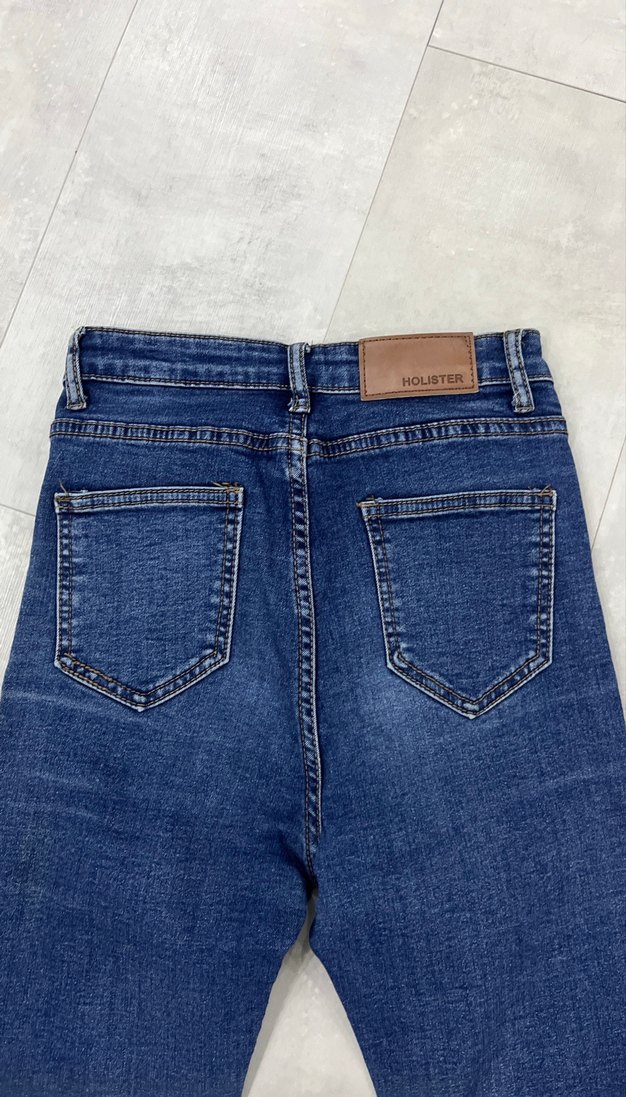 Lacivert Kadın Dar Kesim Kot Pantolon - Görsel 4