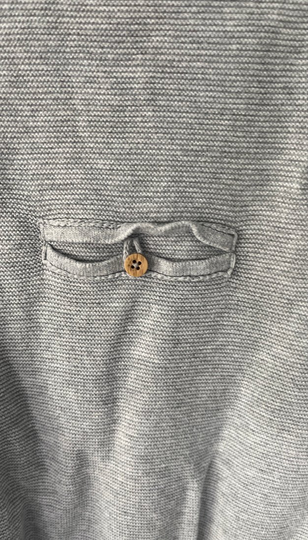 Gri Düğmelierkek çocuk kazak - Görsel 3