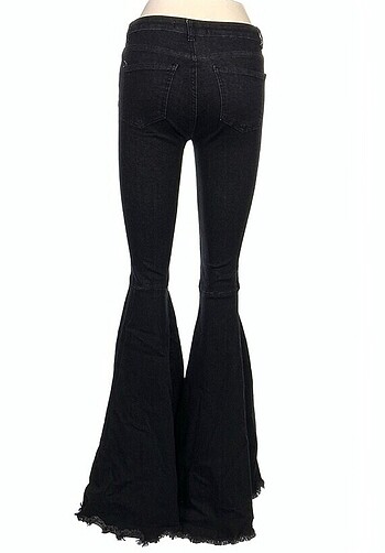 Koton Siyah İspanyol paça pantolon goth vintage