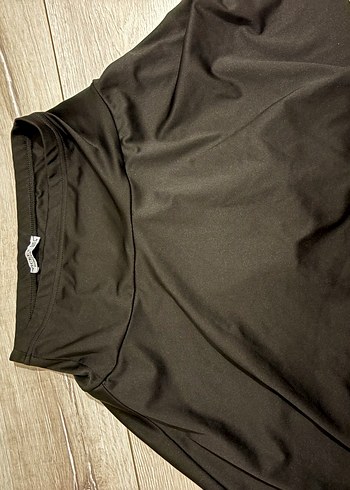 Drapeli Siyah Midi Etek - Görsel 3