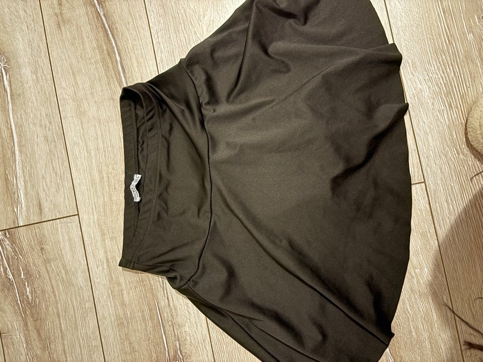 Drapeli Siyah Midi Etek - Görsel 3