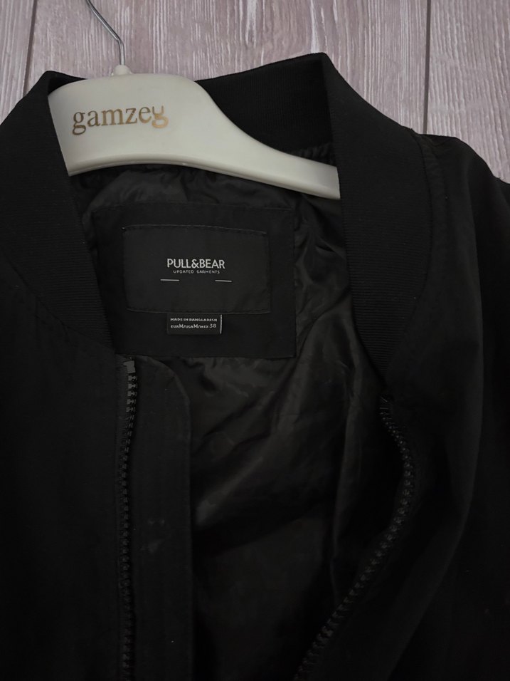 Siyah Kadın pull&bear  Ceket Notched Yaka - Görsel 2