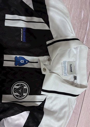 Hummel Siyah-Beyaz Desenli Kısa Kollu Forma - Görsel 3