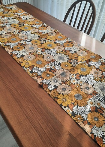 Kahverengi Bohem Desenli Masa Örtüsü - Görsel 2