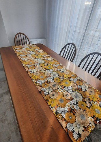 Kahverengi Bohem Desenli Masa Örtüsü - Görsel 3