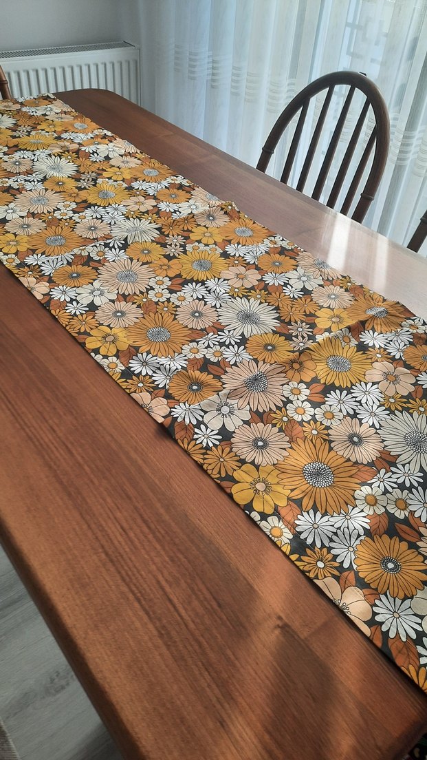 Kahverengi Bohem Desenli Masa Örtüsü - Görsel 2