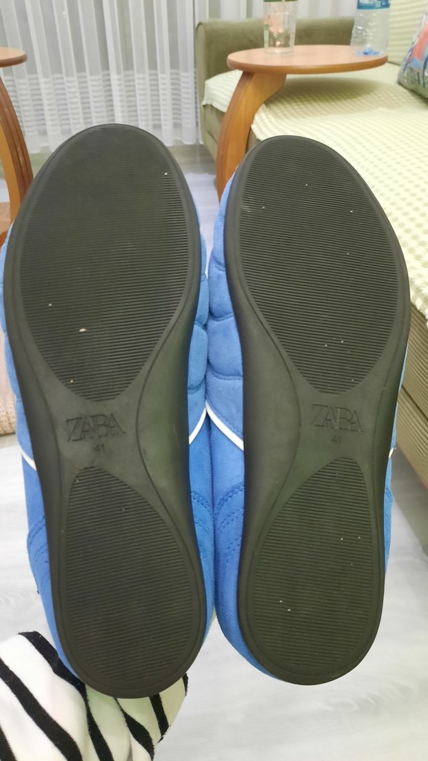 Kadın erkek  Mavi Süet Spor Ayakkabı - Görsel 2