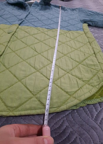 Düğmeli Pastel Yeşil Kısa Kadın Ceket - Görsel 7