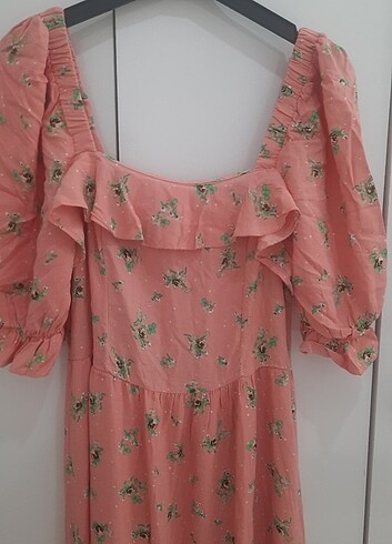 Elbise yazlık kare yaka 40 beden hiç kullanılmadı  - Görsel 6