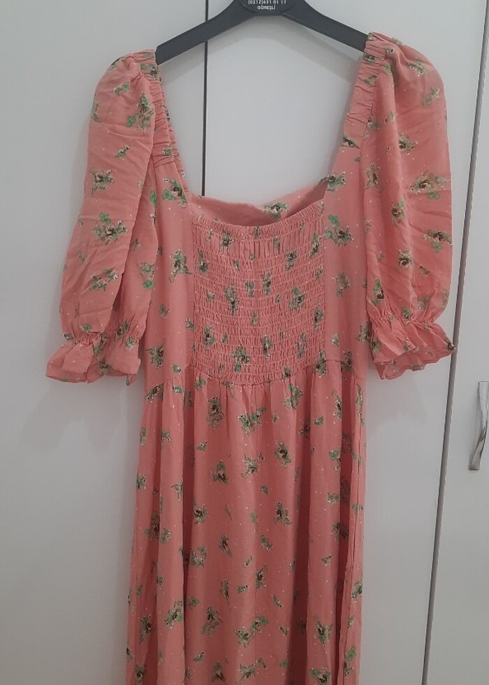 Elbise yazlık kare yaka 40 beden hiç kullanılmadı  - Görsel 3